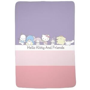 Hello Kitty Pastel Purple Pink Gradient Blanket 62” by 90”